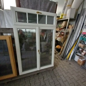 Historsiche Denkmalschutz Fenster Holz Fichte weiß , B 120 H 1,85 - Bild 1 von 12