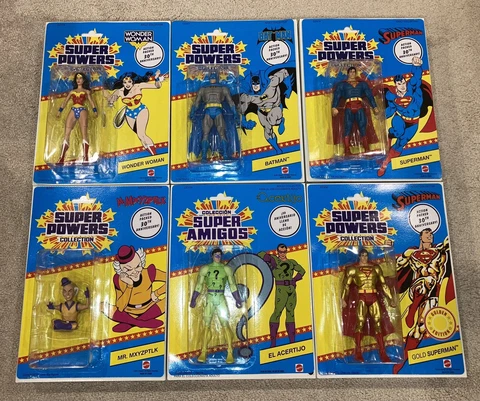 Mattel DC Universe Classics RETRO SUPER POWERS SET OF 6 + KALIBAK BAF 30th DCUC Cover