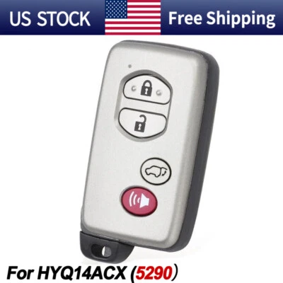 For Toyota Venza 2009 - 2016 Keyless Smart Remote Key Fob 271451-5290 HYQ14ACX - Image 1 of 4