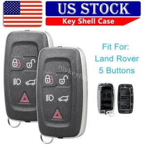 2 Remote Key Fob Case Shell For 2015 2016 2017 2018 Land Rover Discovery LR2 LR4 - Picture 1 of 8