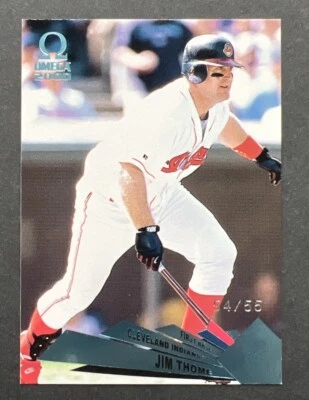 Pacific Omega Jim Thome 2000 platino azul serie paralela/55 patio #42 Foto 1 de 2