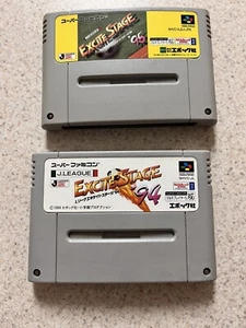 J.League Excite Stage '94 y '95 Super Famicom SFC importación de Japón vendedor de EE. UU. - Imagen 1 de 2