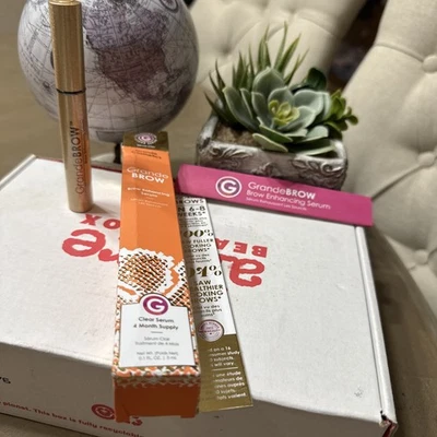 Grande BROW EYEBROW Exp 2027 Enhancing Serum 0.1 oz / 3 ml 4 month supply New F4 - Image 1 of 4
