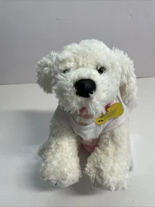 Build A Bear weißes Stofftier Hund Welpe SF Giants Kleidung - Bild 1 von 4