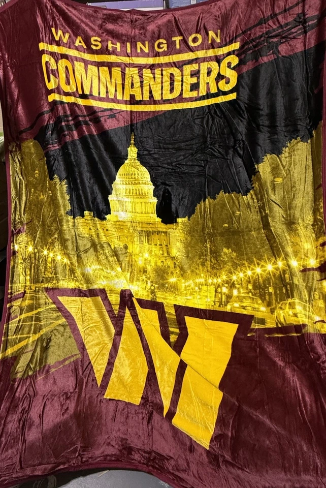 Manta Washington Commanders 60" X 80" NFL Foto 1 de 4