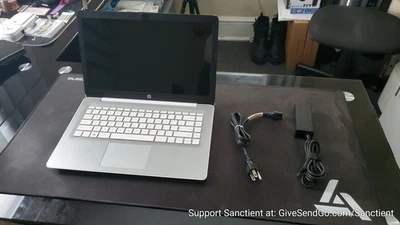 Portátil HACKERS, HP Stream 14-ds0030nr 14 pulgadas (32 GB, AMD A4 doble núcleo, 1,50 GHz Foto 1 de 4