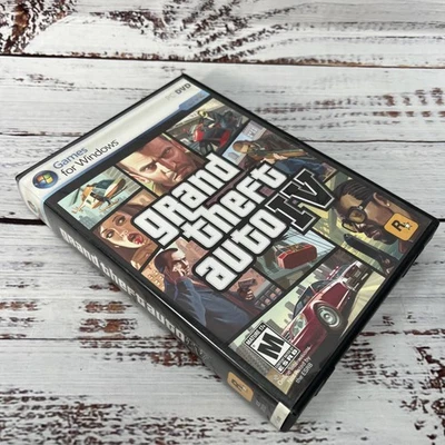 Grand Theft Auto IV (PC 2008) 2 Disc Set Complete w/ Lollipop Girl Poster! GTA 4 - Image 1 of 4