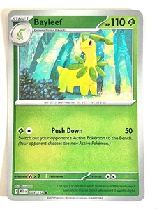 Bayleef 009/132 Reverse Holo Common Mega Evolution - Pokemon TCG - Near Mint NM - Bild 1 von 4