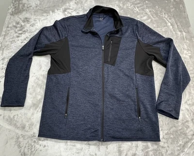 Ideology Training Jacket Men's Size XL Blue and Black Full Zip Long Sleeve EUC - Image 1 of 4
