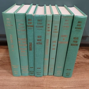 Bible Study Textbook Series College Press Set of 8 Vintage Hardbacks - Foto 1 di 8