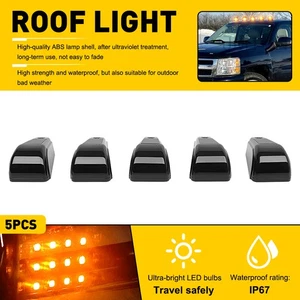 Luz marcadora LED ámbar de alto brillo para techo de cabina para varios vehículos de ingeniería - Imagen 1 de 20