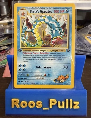 Misty’s Gyarados 13/132 1st Edition Gym Challenge Holo Pokemon Card LP / MP Read - Image 1 of 4