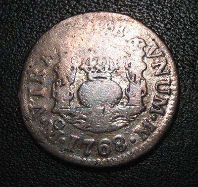 Old Colonial Coins 1768  Silver REAL - Image 1 of 2