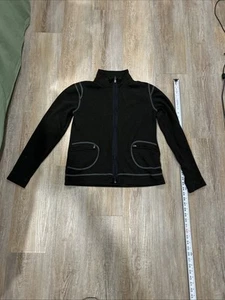 KUHL Woman Kashmira Blend Jacket Brown full Zip Two Zip Pockets L - Picture 1 of 16