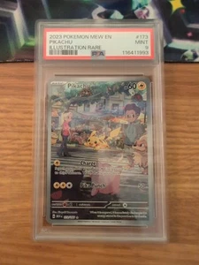 Pokemon SV 151 2023 Pikachu Ilustración Raro #173/165 PSA 9 - Imagen 1 de 1