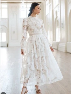 IVY City Co White Lace Dress - Picture 1 of 1