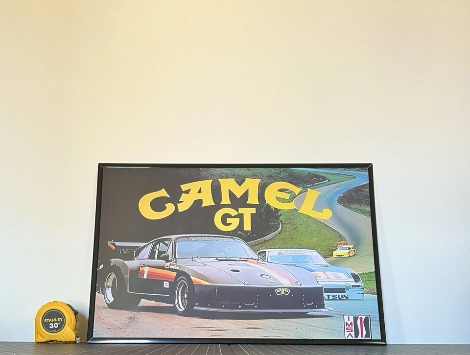 Póster publicitario vintage * CAMEL GT * Porsche Racing enmarcado 16x24 pulgadas Foto 1 de 1