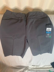 Neu mit Etikett IBKUL EINFARBIG ANTHRAZITGRAU Damen-Sportshorts Größen 6 - Bild 1 von 6