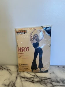Erwachsene Disco Diva Erwachsene XL Halloween Kostüm Outfit 70er 80er Tanz Party Verkleiden - Bild 1 von 3