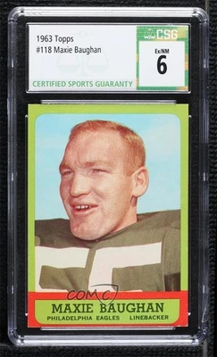 1963 Topps Maxie Baughan #118 CSG 6 - Image 1 of 2