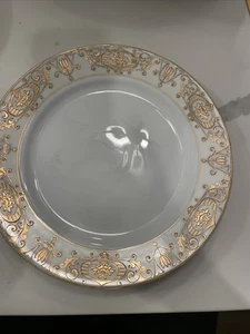 Bola de Navidad Noritake China 175 Japón 12 pulgadas plato ovalado sello trasero verde  - Imagen 1 de 9