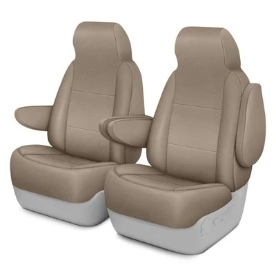 For Ford Transit-350 15-22 Saddleman MegaTek HD3 1st Row Tan Custom Seat Covers - Изображение 1 из 4