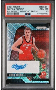 NIKOLA DURISIC 2024-25 PANINI PRIZM #RSI-NDH ROOKIE FIRME MOJO RC AUTO /25 - Foto 1 di 2