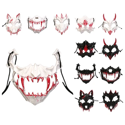 1Pcs Animal Skull Mask Carnival Skeleton Masks Party Half Face Cover Stage Show - Image 1 of 3