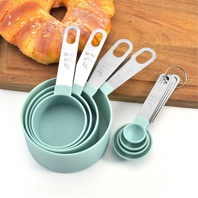 4pcs Steel Measuring Cups Spoons Kitchen Tools Cooking Baking Set Tool - Image 1 of 4