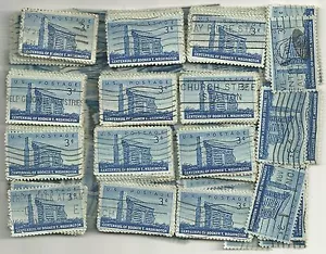 #1074 - 3 ¢ Booker. Lote de 100 estampillas usadas de EE. UU. Booker T. Was See nuestros otros lotes - Imagen 1 de 1