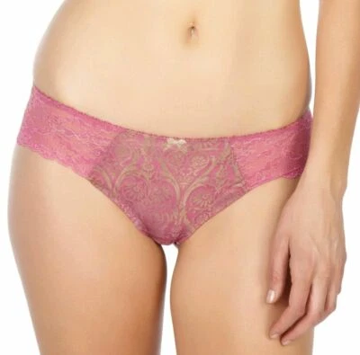 SLIP CULOTTE PANACHE SUPERBRA JASMINE XL - UK 16 KNICKERS BRIEF PINK MID WAIST - Imagen 1 de 4
