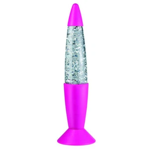 LED Tischleuchte Glitter Mood Pink Lavalampe für 3xAA Batterie Schalter UVP 16€ - Bild 1 von 2