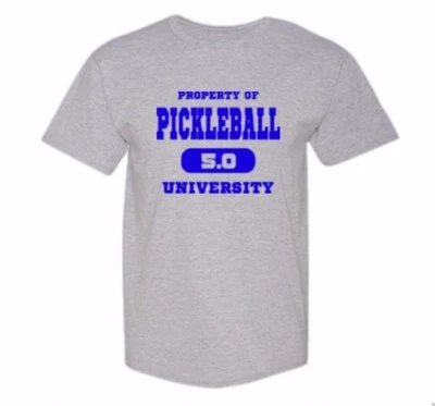 Pickleball Ink "Pickleball University 5.0" Medium T-Shirt Preshrunk Cotton Foto 1 de 2