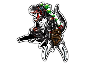 Dark Tyranomon Digital Monster Sticker Waterproof Vinyl Die-Cut Decal Car - Picture 1 of 1