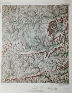 US Department Of The Interior Geological Survey, Georgia Warm Springs Quad 1934 - Picture 1 of 4