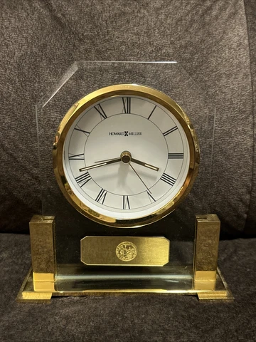 Howard Miller Paramount Mantel Clock/Alarm Clock, Polished Brass - 613573 - NC Cover