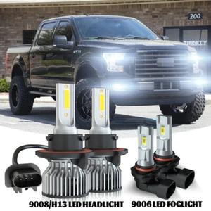 For Ford F150 2005 2006 2007 2008 2009 6000K LED Headlight Hi/Lo Fog Light Bulb - Picture 1 of 19