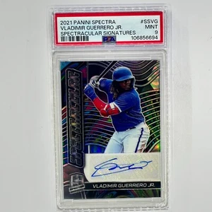 Vladimir Guerrero Jr. 2021 Spectra Spectracular Signatures Prizm Autograph PSA 9 - Picture 1 of 3