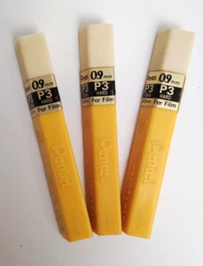 PENTEL 0.9mm P3 HARD Lead For Film REFILL for Mechanical Pencil 3 Tubes-12 Leads - Picture 1 of 2