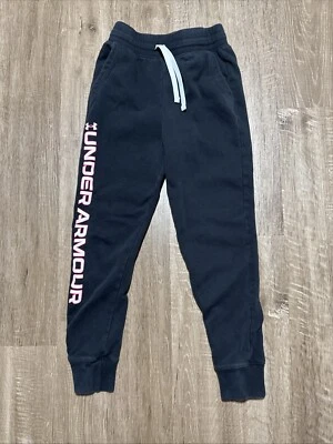 Calça de Moletom Under Armour Meninas Juvenis Média Preta Ajuste Solto - Imagem 1 de 4