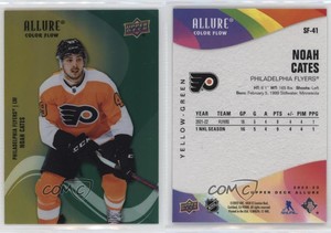 2022-23 Upper Deck Allure Color Flow Yellow Green Noah Cates #SF-41 Rookie RC