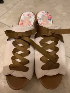 Sandalias Liz Lisa talla M patrón floral auténticas Lolita rosa gótico - Imagen 1 de 2