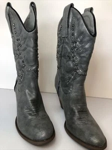 Very Volatile Los Angeles Boots women size 8 Gray - Picture 1 of 5