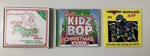 Kids CD Music Lot Kidz Bop Christmas, Kids Pizza Party Music, Multiplication Rap - Picture 1 of 16