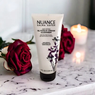 Nuance Salma Hayek Age Affirm GLYCOLIC CREAM CLEANSER 4 Fl Oz FACTORY SEALED HTF - Image 1 of 4
