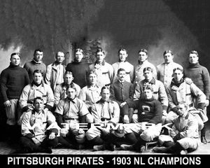 Pittsburgh Pirates 1903 NL Champions, 8x10 B&W Team Photo - Picture 1 of 1