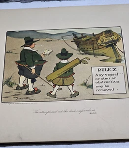 Antiker berühmter und seltener Klassiker von 1905: Die Golfregeln illustriert Crombie - Bild 1 von 17