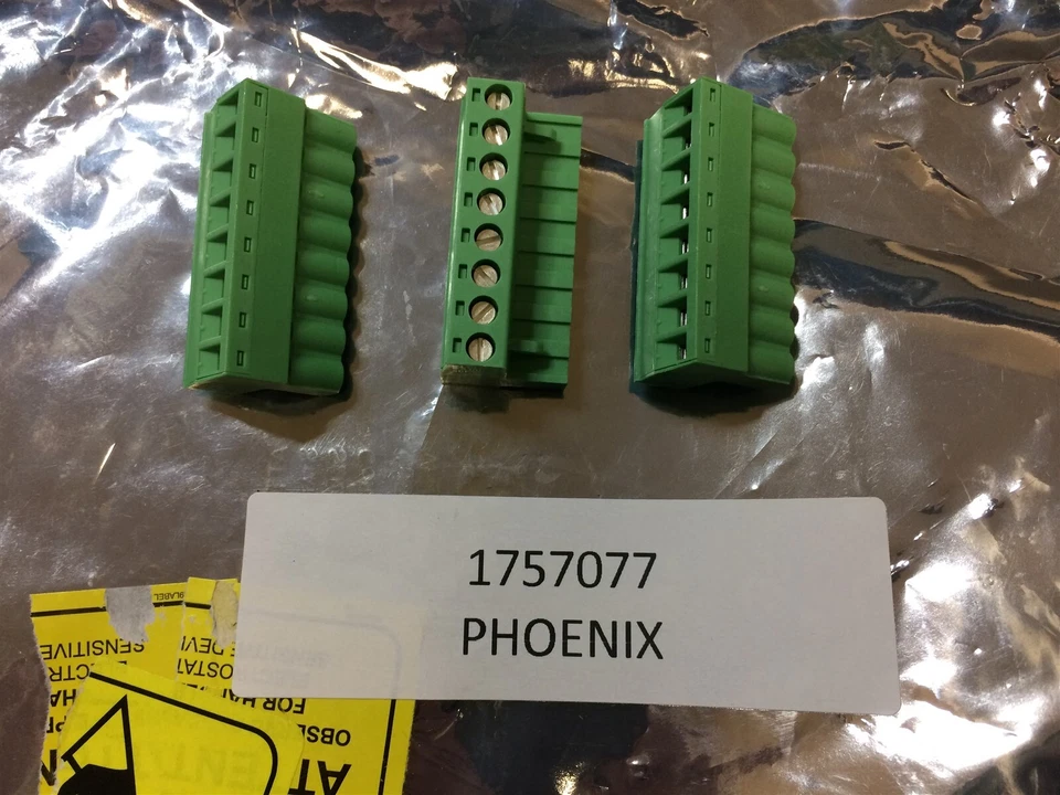 1757077 PHOENIX MSTB2,5/8-ST-5,08 TERM BLOCK PLUG 8POS STR 2 PIECES - Image 1 of 1