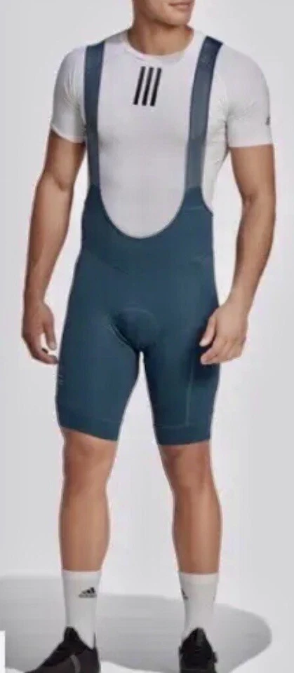 Adidas Parley Bib Cycling Tights Shorts Men's M Utility Green HM3158