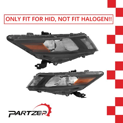 Pair Of HID Headlight Assembly For Honda Accord Crosstour 2010-2012 LH & RH Foto 1 de 4